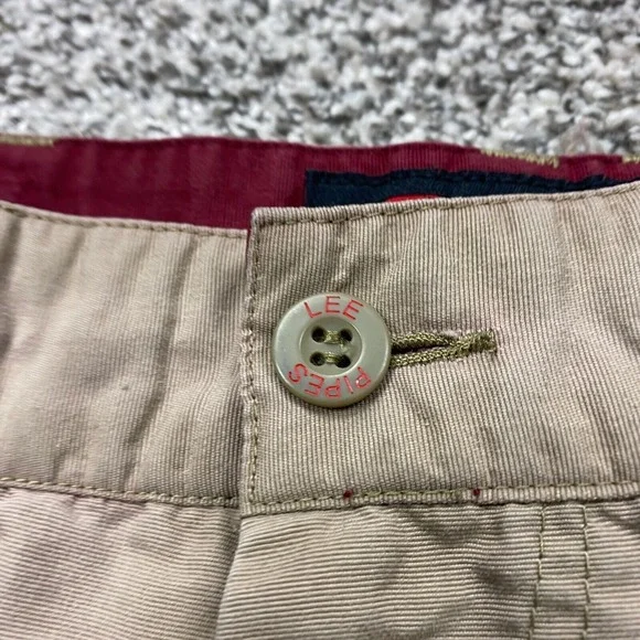 Vintage Lee Pipes pants Youth 12R Tan Cargo High Performance Convertible - Picture 8 of 12